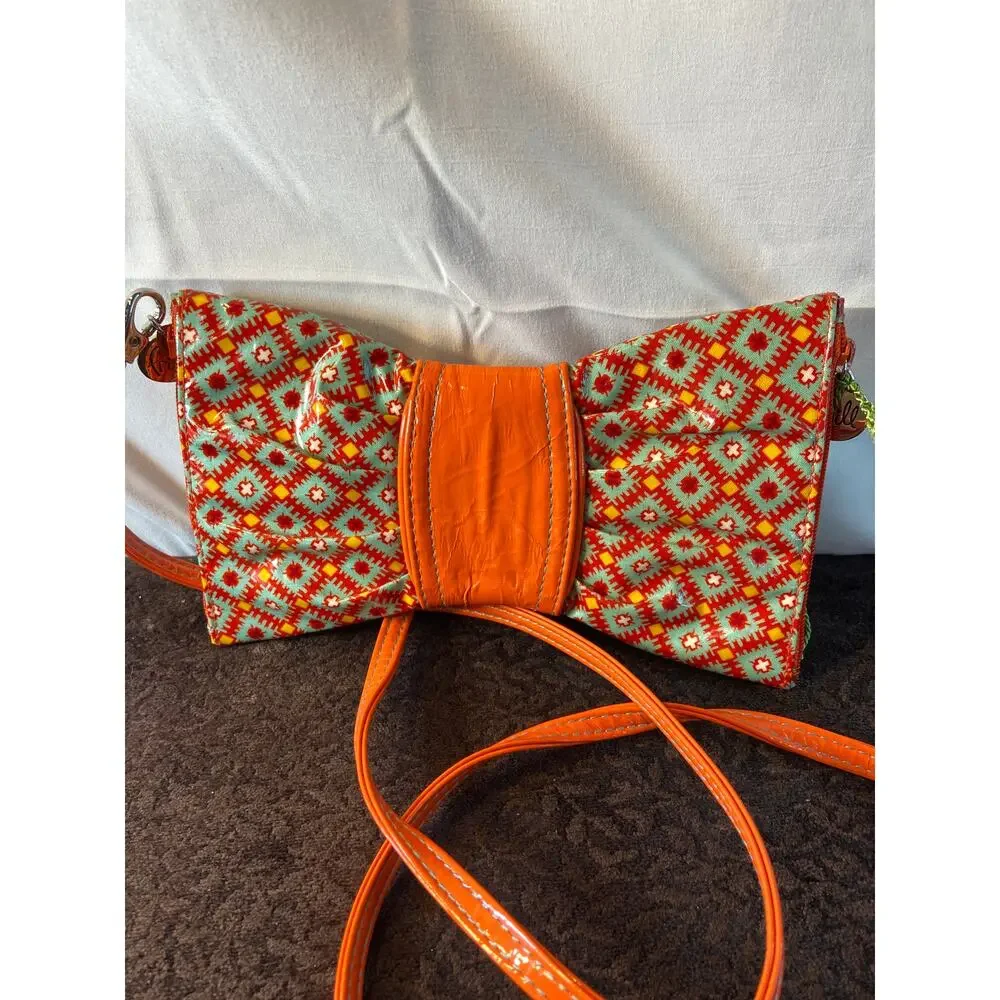 Vera Bradley SWAK(sealed‎ with a kiss) paprika bow tie crossbody Purse
